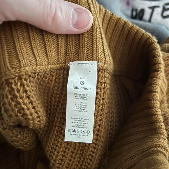 Lululemon Softer Still Wrap Sweater Spiced Bronze - Picture 5 of 6